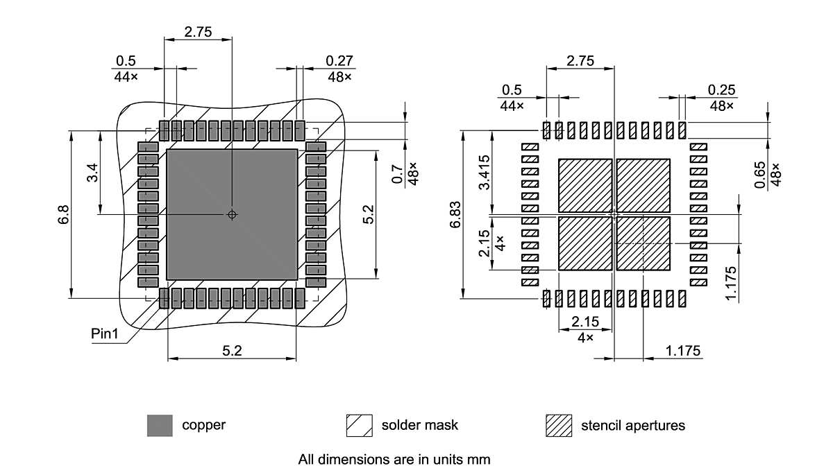 PG-VQFN-48-71_Footprint Drawing