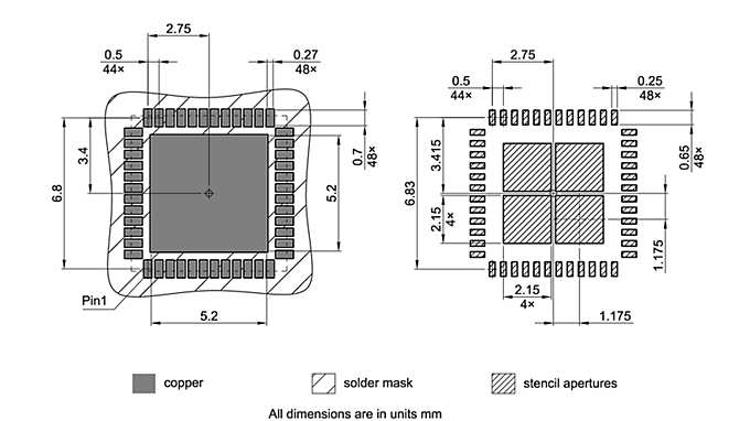 PG-VQFN-48-71_Footprint Drawing
