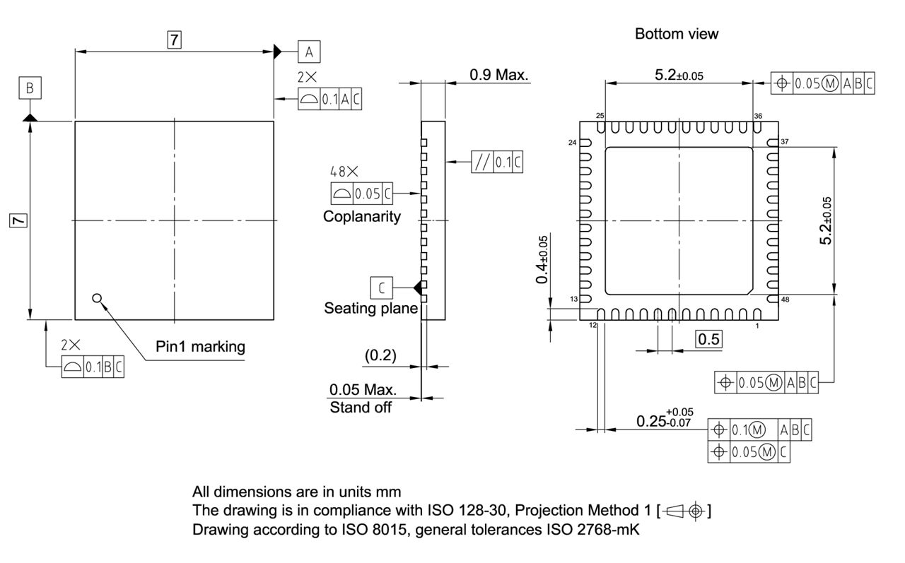 PG-VQFN-48-71_Package Outline