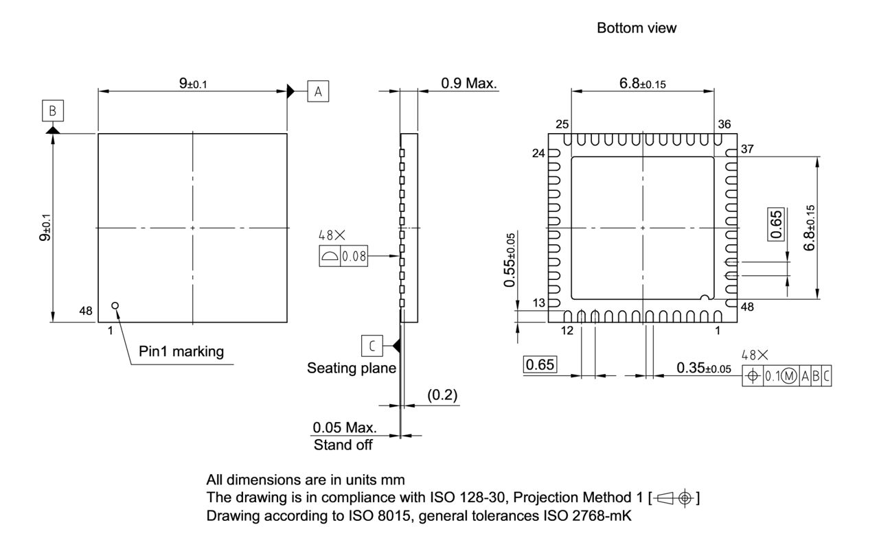PG-VQFN-48-72_Package Outline