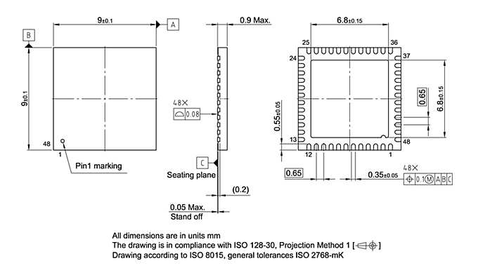 PG-VQFN-48-72_Package Outline