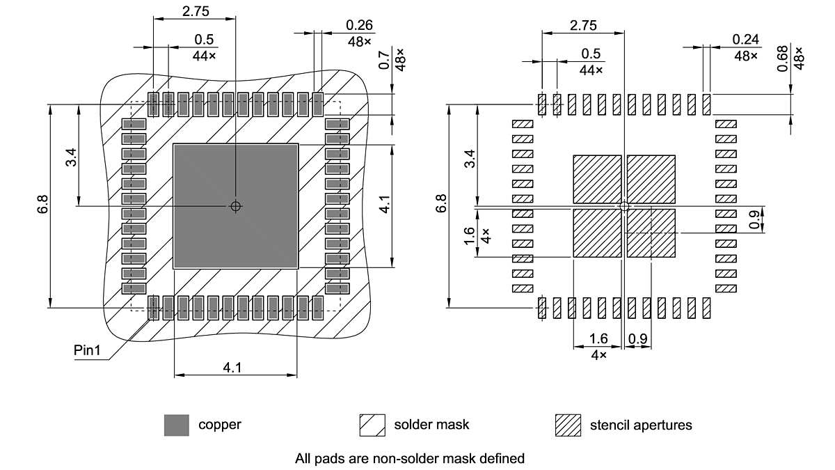 PG-VQFN-48-73_Footprint Drawing