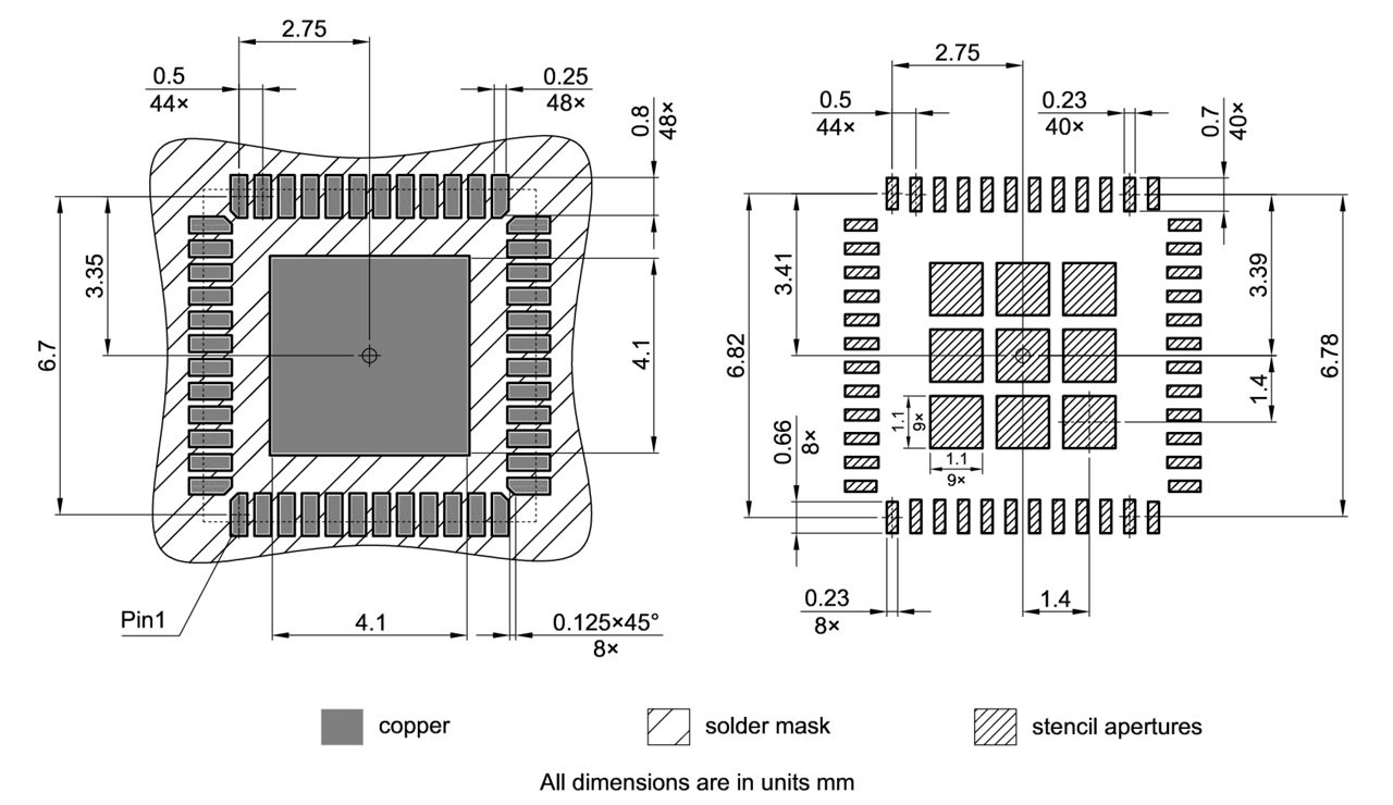 PG-VQFN-48-78_Footprint Drawing