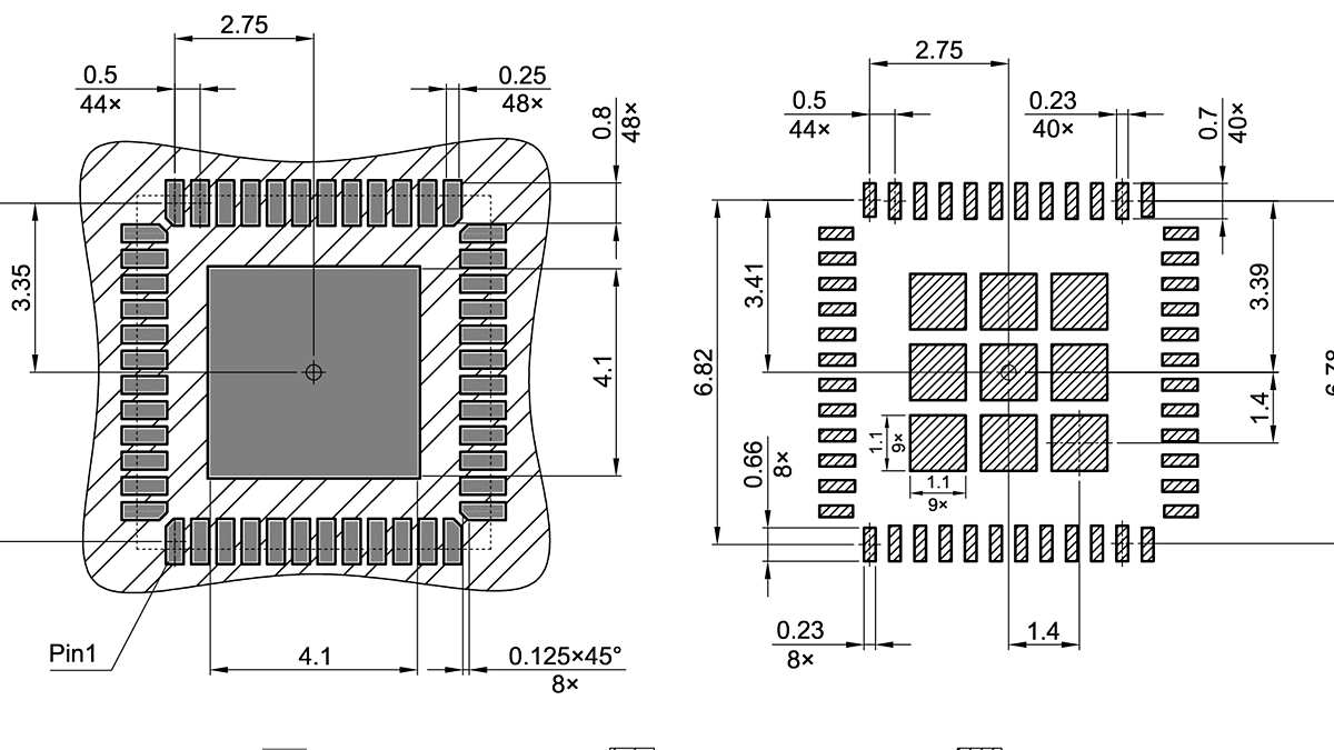 PG-VQFN-48-78_Footprint Drawing