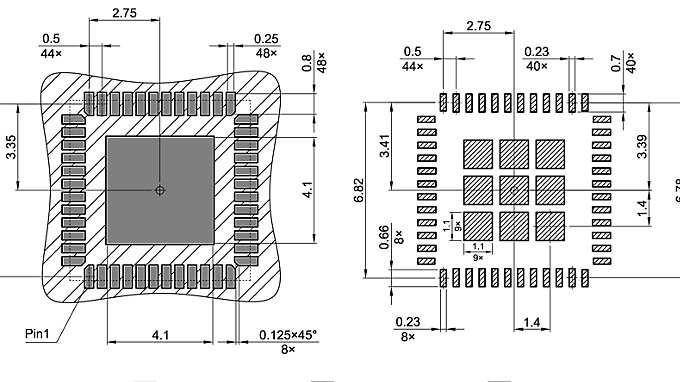 PG-VQFN-48-78_Footprint Drawing