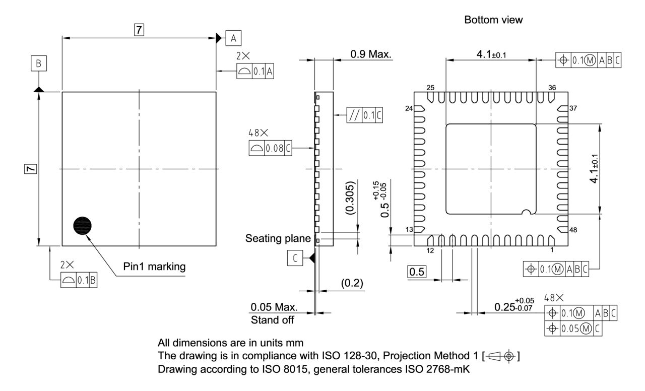 PG-VQFN-48-78_Package Outline