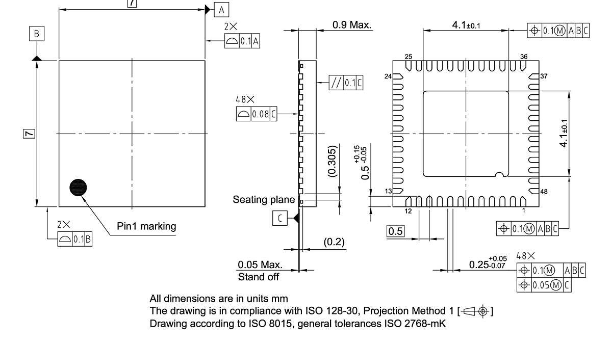 PG-VQFN-48-78_Package Outline