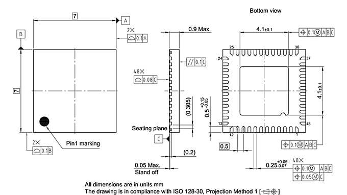 PG-VQFN-48-78_Package Outline