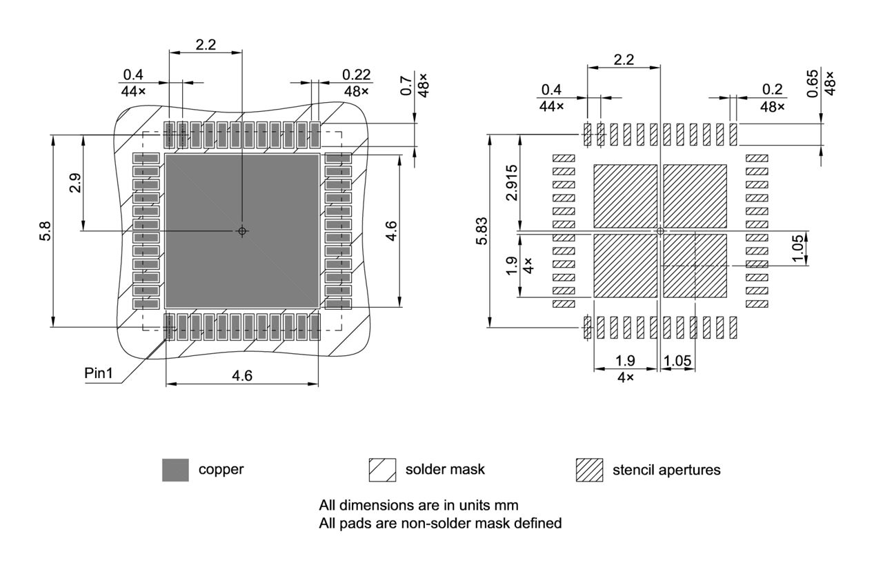 PG-VQFN-48-800_Footprint Drawing