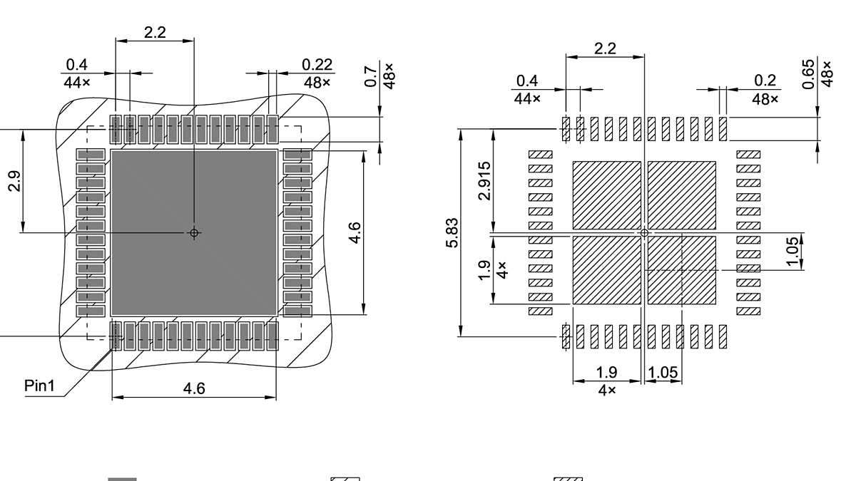 PG-VQFN-48-800_Footprint Drawing