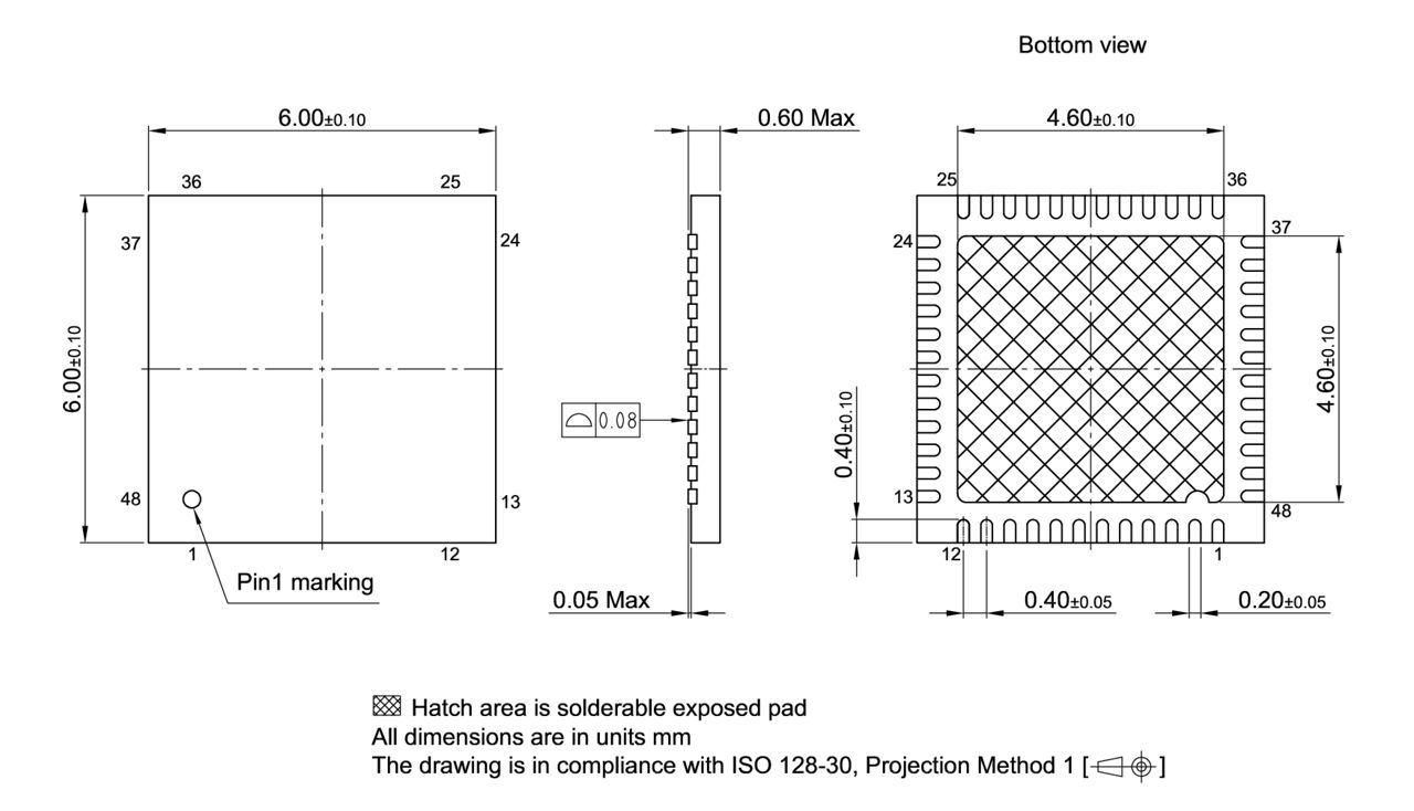 PG-VQFN-48-800_Package Outline