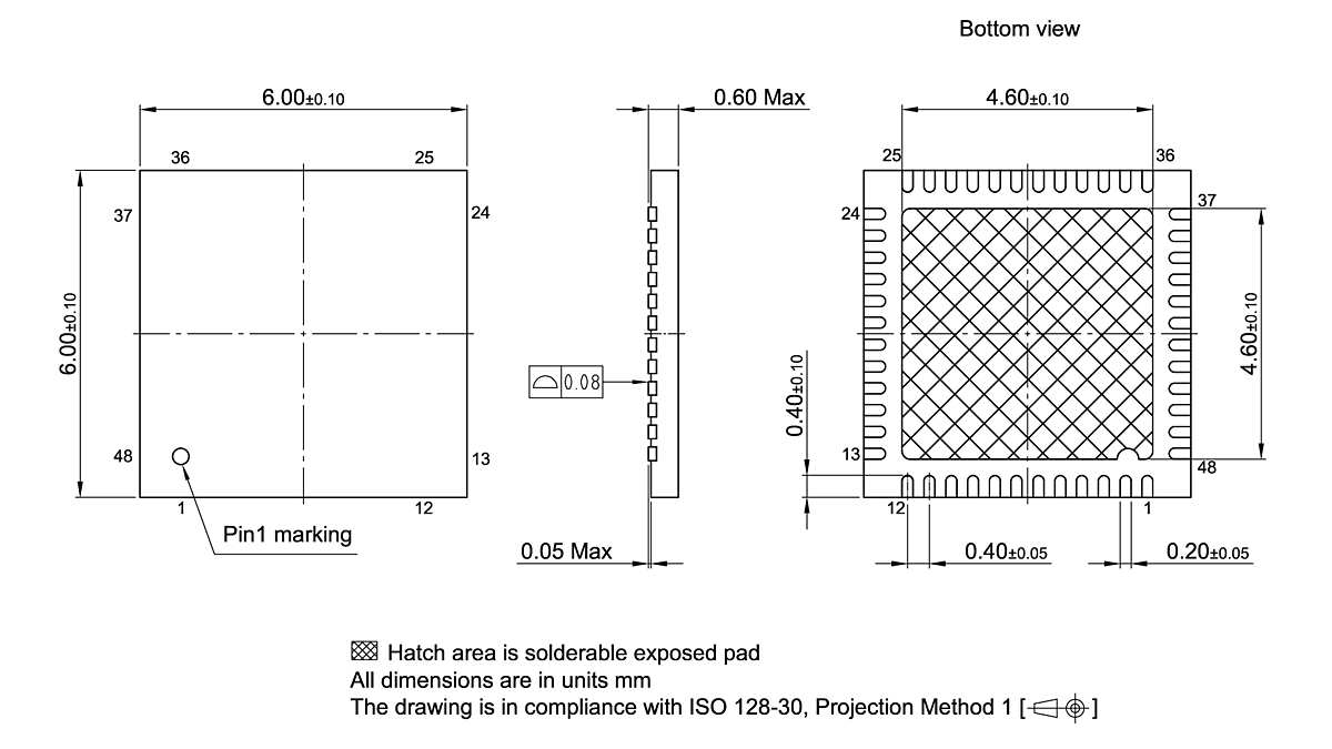 PG-VQFN-48-800_Package Outline