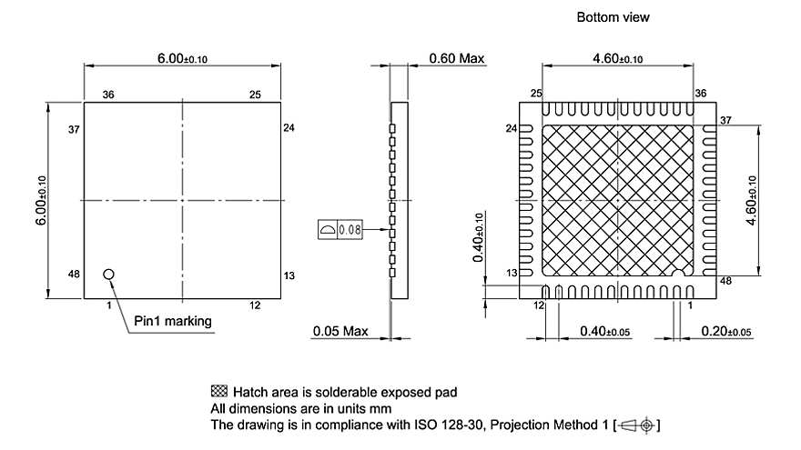PG-VQFN-48-800_Package Outline