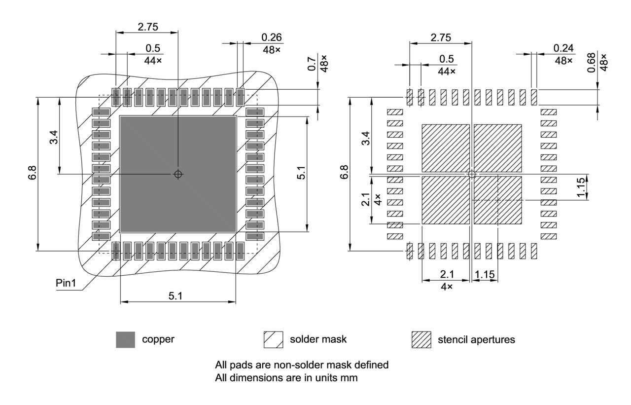 PG-VQFN-48-801_Footprint Drawing