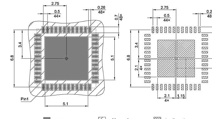 PG-VQFN-48-801_Footprint Drawing