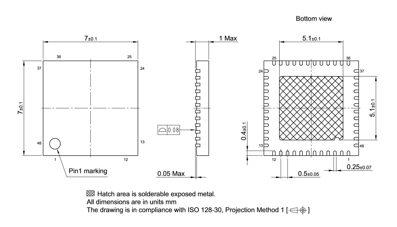 PG-VQFN-48-801_Package Outline