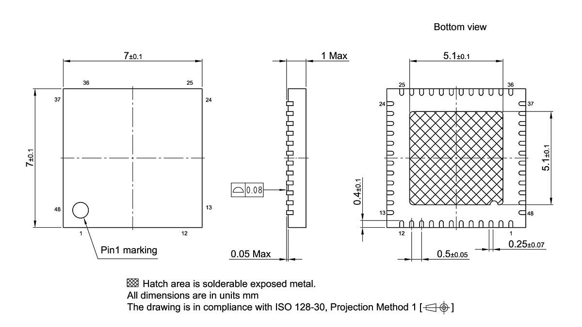 PG-VQFN-48-801_Package Outline