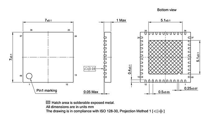 PG-VQFN-48-801_Package Outline