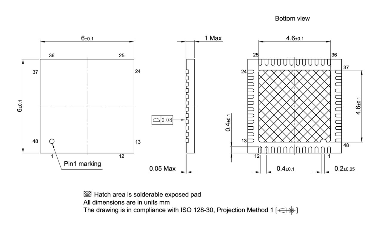 PG-VQFN-48-802_Package Outline