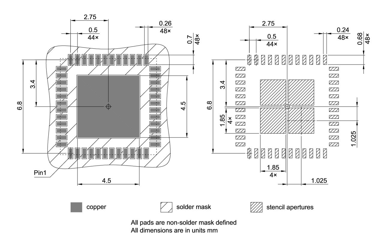 PG-VQFN-48-803_Footprint Drawing