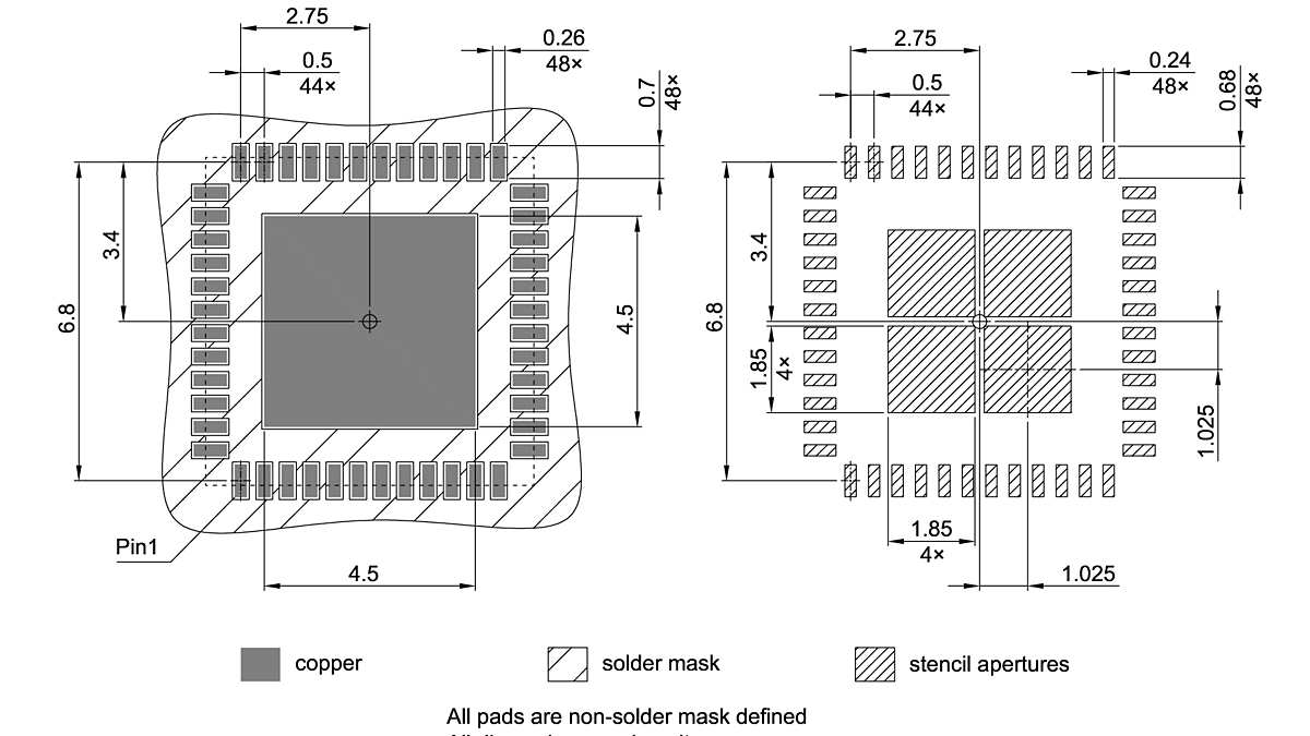 PG-VQFN-48-803_Footprint Drawing