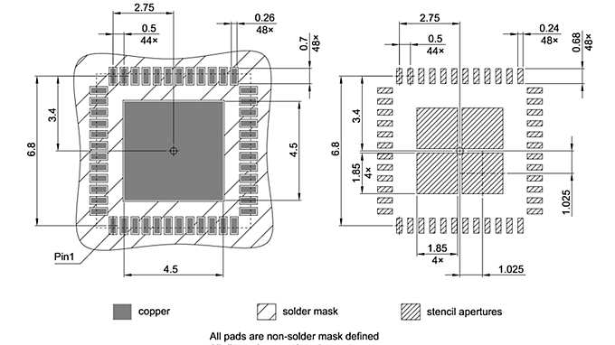 PG-VQFN-48-803_Footprint Drawing