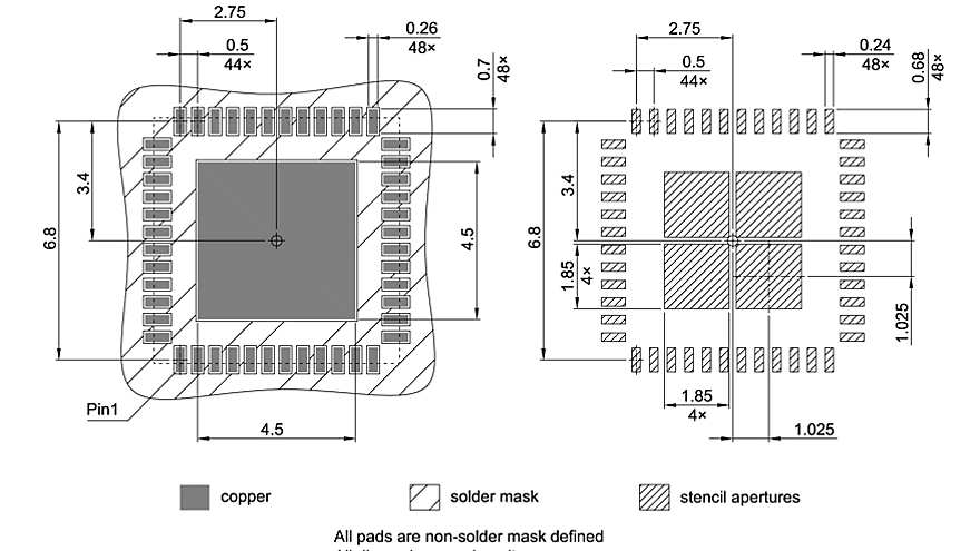 PG-VQFN-48-803_Footprint Drawing