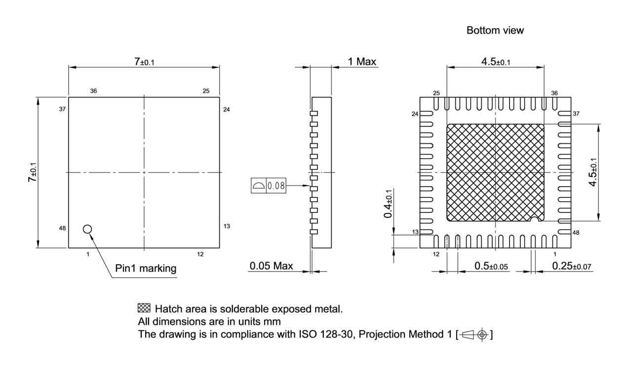 PG-VQFN-48-803_Package Outline