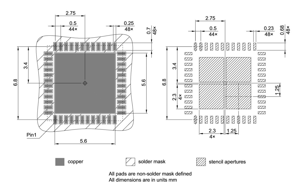 PG-VQFN-48-804_Footprint Drawing