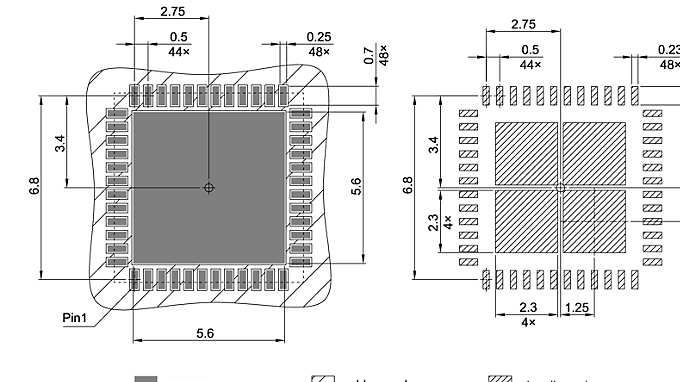 PG-VQFN-48-804_Footprint Drawing