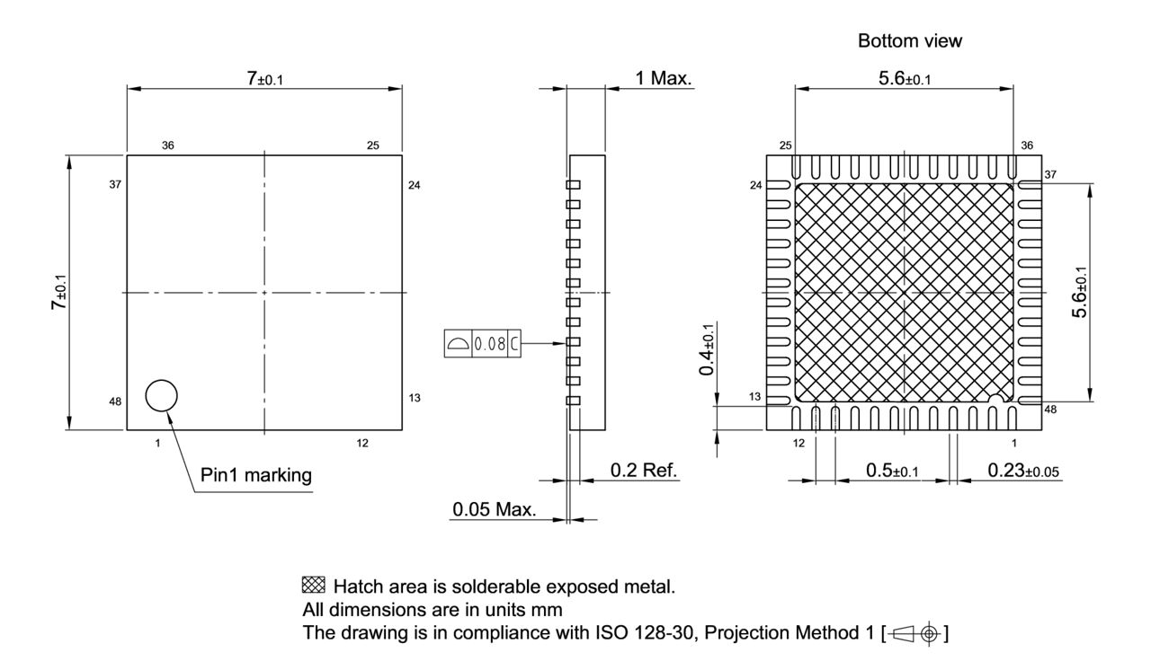 PG-VQFN-48-804_Package Outline