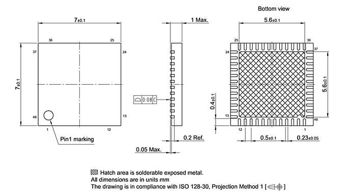 PG-VQFN-48-804_Package Outline
