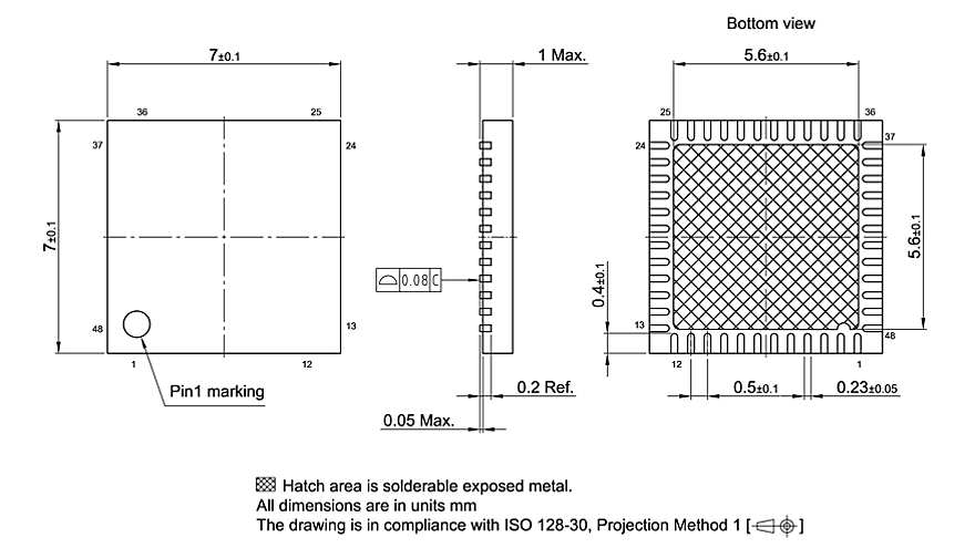 PG-VQFN-48-804_Package Outline