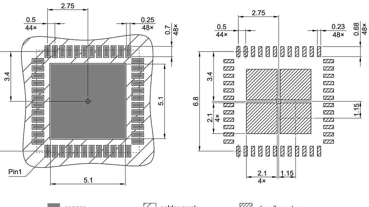 PG-VQFN-48-806_Footprint Drawing