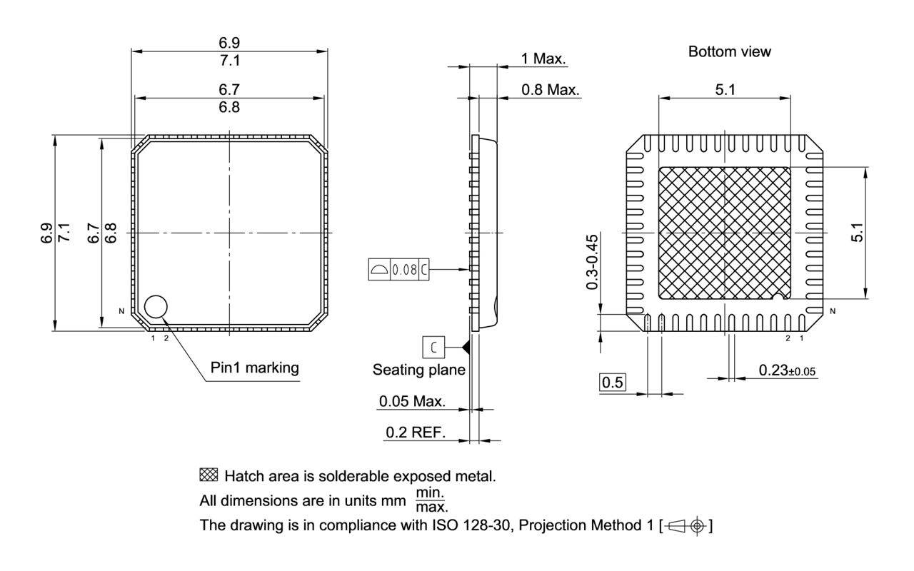 PG-VQFN-48-806_Package Outline