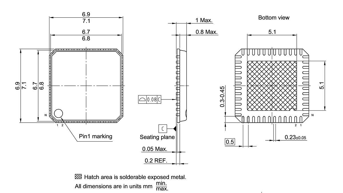 PG-VQFN-48-806_Package Outline