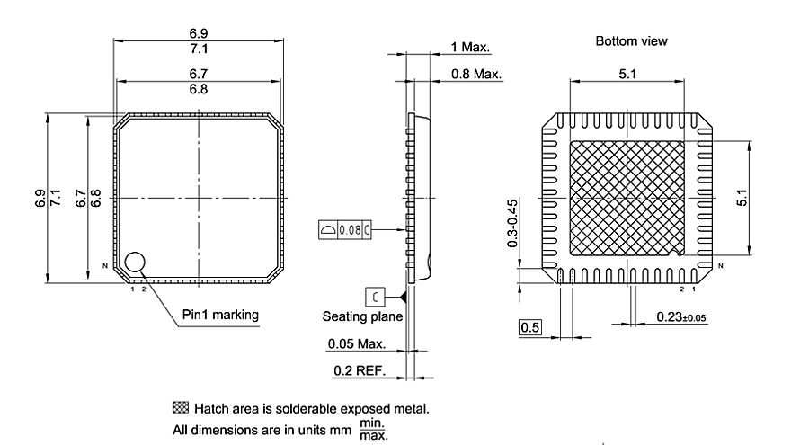 PG-VQFN-48-806_Package Outline