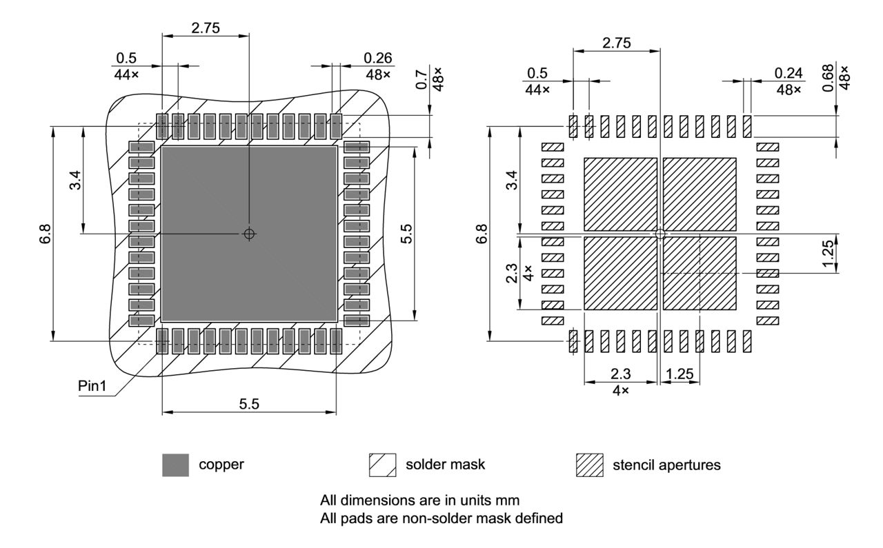 PG-VQFN-48-807_Footprint Drawing