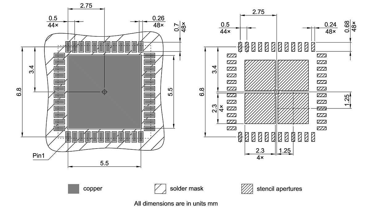 PG-VQFN-48-807_Footprint Drawing