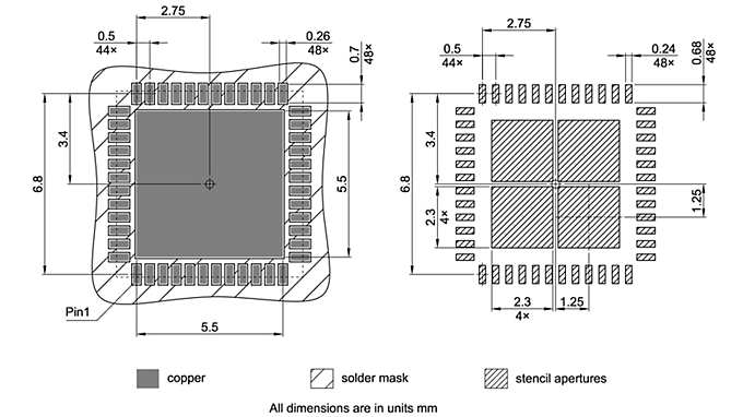 PG-VQFN-48-807_Footprint Drawing