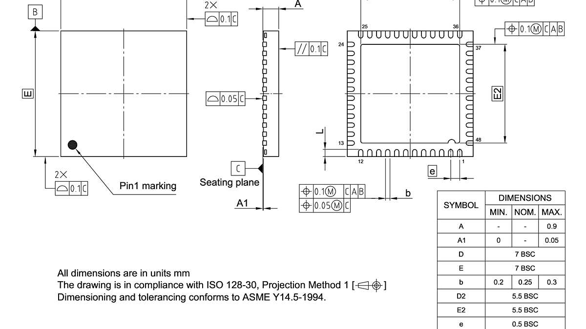 PG-VQFN-48-807_Package Outline