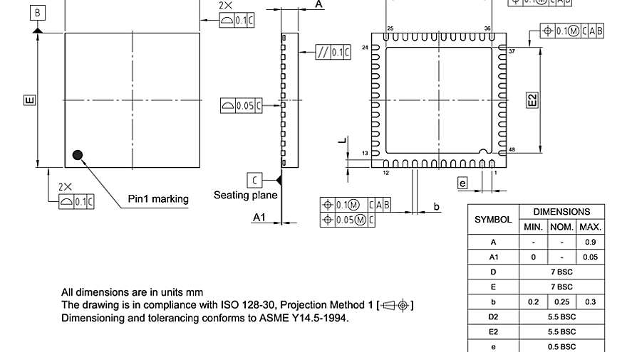 PG-VQFN-48-807_Package Outline