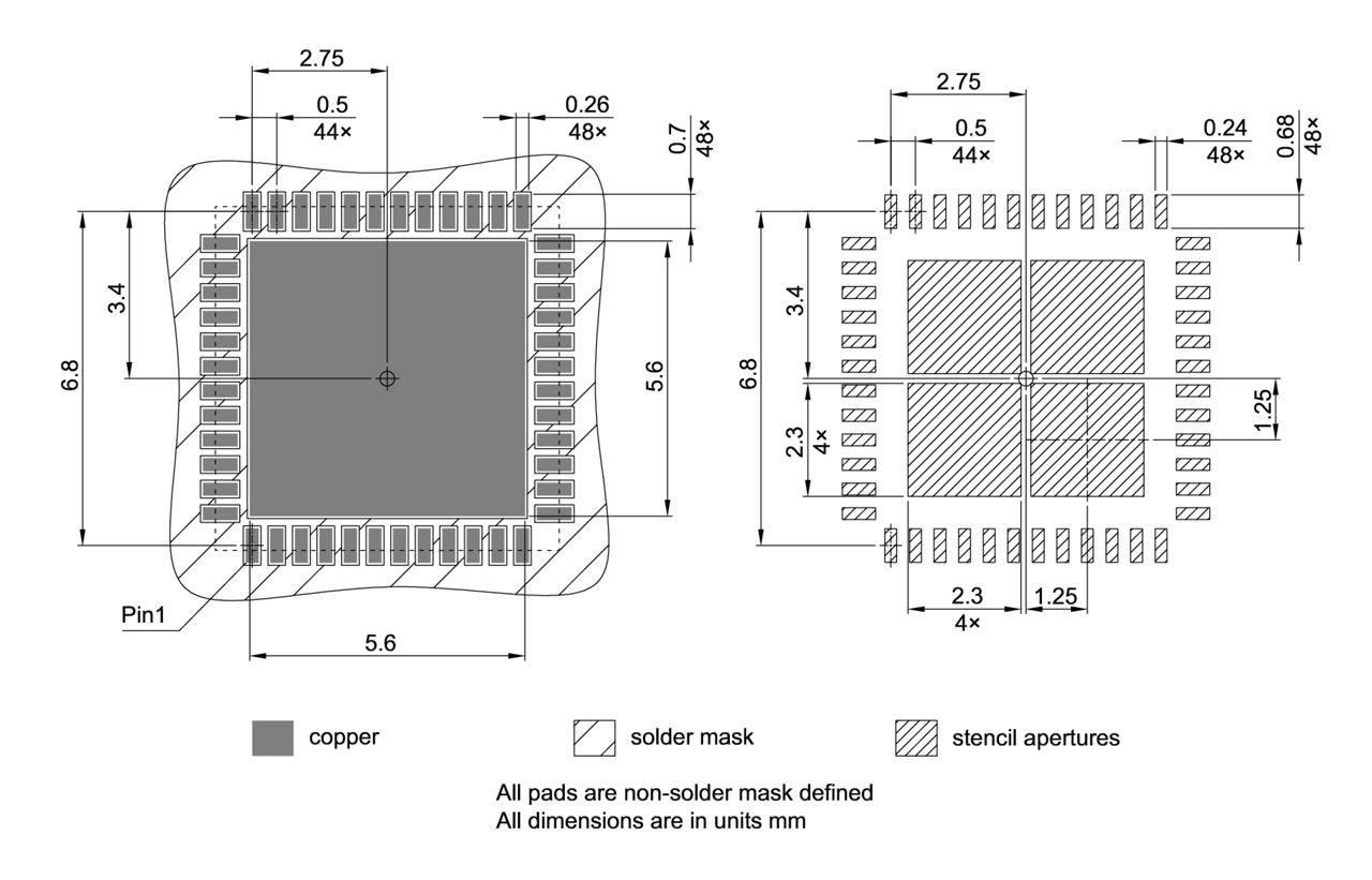 PG-VQFN-48-808_Footprint Drawing