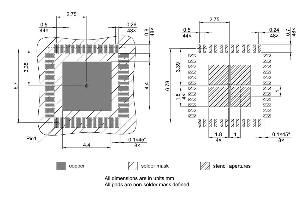 PG-VQFN-48-809_Footprint Drawing