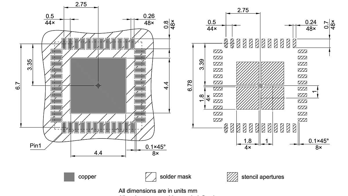 PG-VQFN-48-809_Footprint Drawing
