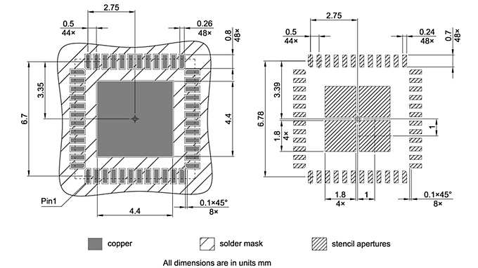 PG-VQFN-48-809_Footprint Drawing