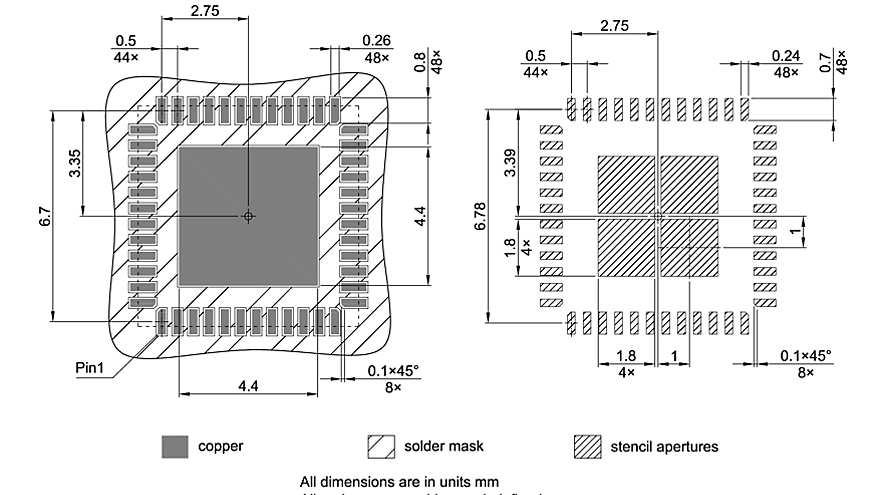 PG-VQFN-48-809_Footprint Drawing