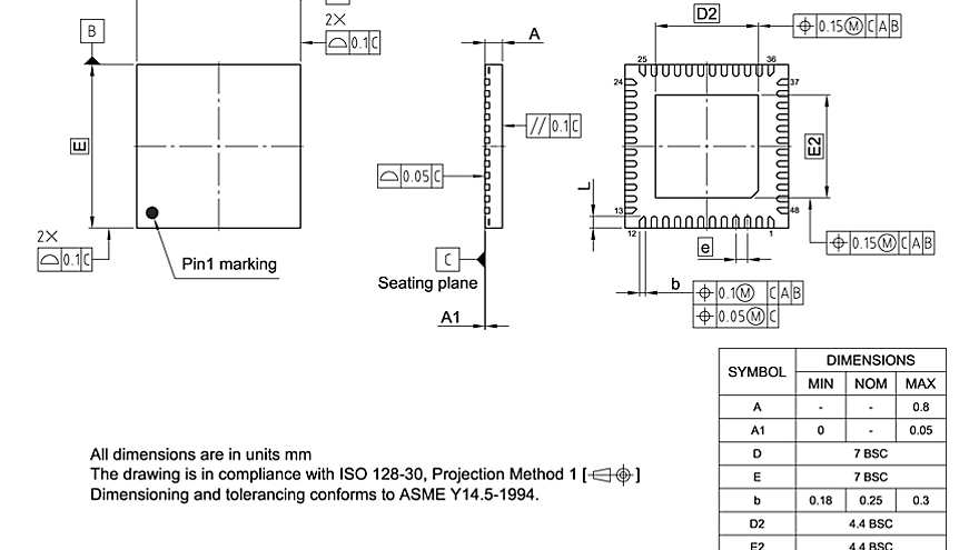 PG-VQFN-48-809_Package Outline