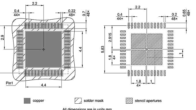 PG-VQFN-48-810_Footprint Drawing