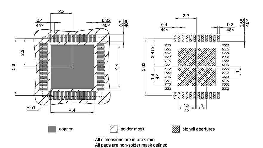 PG-VQFN-48-810_Footprint Drawing